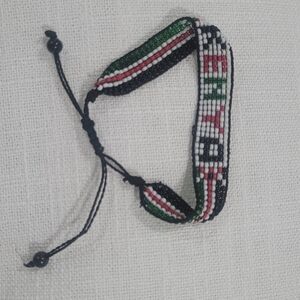 Beaded Bracelet with Adjustable Closure